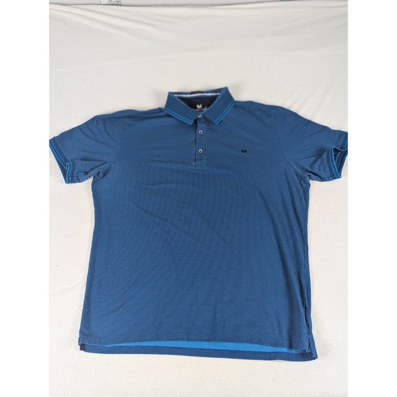 Buttercloth Blue Icy Cotton Performance Mens S/S Polo Shirt Size XL - Picture 1 of 11